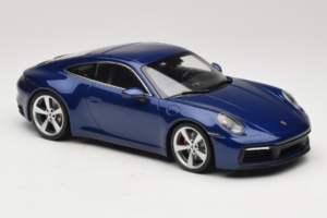 Porsche 911 992 Carrera 4S Blue Metallic Minichamps 1:18 153067327 Metaal — afbeelding 4 van 6