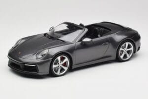 Porsche 911 992 Carrera 4S Cabriolet Agate Grey Metallic Minichamps 1:18 155067336 Metaal