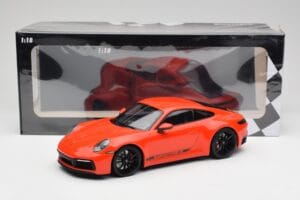 Porsche 911 992 Carrera 4S Lava Oranje Minichamps 1:18 155067327 Metaal — afbeelding 6 van 6