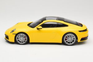Porsche 911 992 Carrera 4S Geel Minichamps 1:18 155067320 Metaal — afbeelding 3 van 6