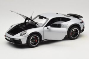 Porsche 911 992 Dakar Ice Grey Metallic Norev 1:18 187242 Metaal — afbeelding 2 van 8