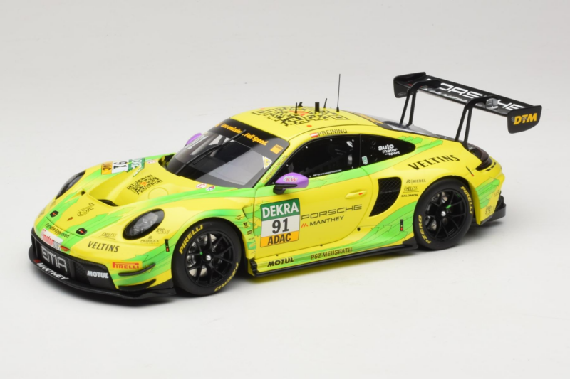 Porsche 911 GT3 R #91 T. Preining Manthey EMA DTM Hockenheim Champion 2023 Minichamps 1:18 MG-M-911-DTM-n91-23-1801 Metaal