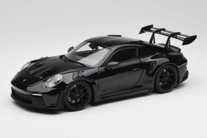 Porsche 911 992 GT3 RS Zwart & Zwarte Velgen Concept Minichamps 1:18 911992003 Metaal