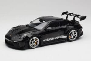Porsche 911 992 GT3 RS Zwart Met Zilveren Velgen Minichamps 1:18 155062231 Metaal