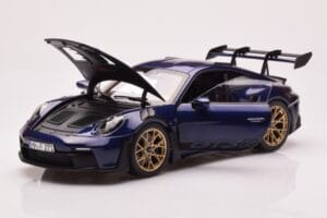 Porsche 911 992 GT3 RS Gentian Blauw Metallic Norev 1:18 187363 Metaal — afbeelding 2 van 8
