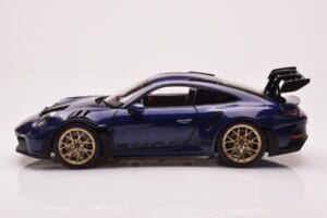 Porsche 911 992 GT3 RS Gentian Blauw Metallic Norev 1:18 187363 Metaal — afbeelding 4 van 8