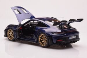 Porsche 911 992 GT3 RS Gentian Blauw Metallic Norev 1:18 187363 Metaal — afbeelding 5 van 8
