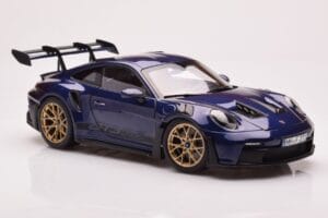 Porsche 911 992 GT3 RS Gentian Blauw Metallic Norev 1:18 187363 Metaal — afbeelding 6 van 8