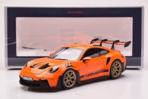 Porsche 911 992 GT3 RS Gulf Oranje Norev 1:18 187360 Metaal — afbeelding 8 van 8
