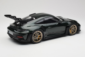 Porsche 911 992 GT3 RS Jet Green Metallic Black Norev 1:12 127532 Metaal — afbeelding 2 van 6