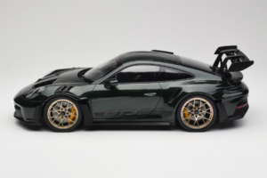 Porsche 911 992 GT3 RS Jet Green Metallic Black Norev 1:12 127532 Metaal — afbeelding 3 van 6