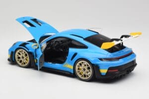 Porsche 911 992 GT3 RS Shark Blauw & Geel Decor Concept Minichamps 1:18 911992001 Metaal — afbeelding 5 van 8