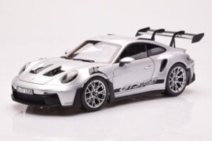 Porsche 911 992 GT3 RS Zilver Metallic Norev 1:18 187357 Metaal