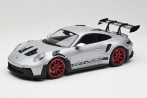 Porsche 911 992 GT3 RS Zilver & Rode Wielen Minichamps 1:18 153062241 Metaal