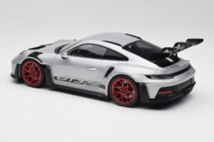 Porsche 911 992 GT3 RS Zilver & Rode Wielen Minichamps 1:18 153062241 Metaal — afbeelding 5 van 6