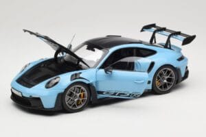 Porsche 911 992 GT3 RS Weissach Pack Gulf Blue Norev 1:18 187367 Metaal — afbeelding 2 van 8