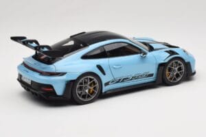 Porsche 911 992 GT3 RS Weissach Pack Gulf Blue Norev 1:18 187367 Metaal — afbeelding 3 van 8
