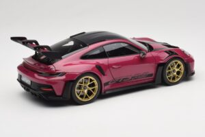 Porsche 911 992 GT3 RS Weissach Package Ruby Star Norev 1:18 187370 Metaal — afbeelding 3 van 8