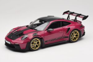 Porsche 911 992 GT3 RS Weissach Package Ruby Star Norev 1:18 187370 Metaal