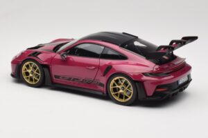 Porsche 911 992 GT3 RS Weissach Package Ruby Star Norev 1:18 187370 Metaal — afbeelding 7 van 8
