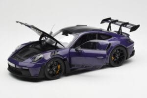 Porsche 911 992 GT3 RS Weissach Package Ultraviolet Norev 1:18 187368 Metaal — afbeelding 2 van 8