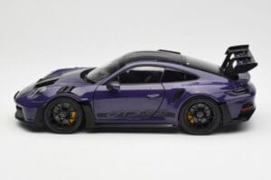 Porsche 911 992 GT3 RS Weissach Package Ultraviolet Norev 1:18 187368 Metaal — afbeelding 4 van 8