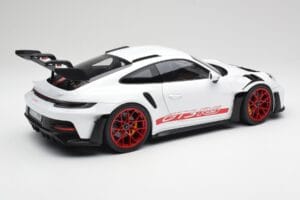 Porsche 911 992 GT3 RS Wit & Pyro Rood Norev 1:12 127530 Metaal — afbeelding 2 van 6