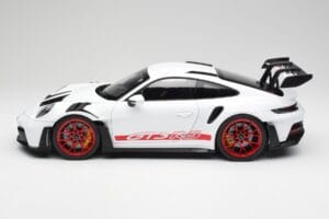 Porsche 911 992 GT3 RS Wit & Pyro Rood Norev 1:12 127530 Metaal — afbeelding 3 van 6