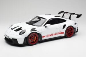Porsche 911 992 GT3 RS Wit & Pyro Rood Norev 1:12 127530 Metaal