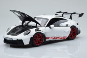 Porsche 911 992 GT3 RS Wit Pyro Rood Norev 1:18 187352 Metaal — afbeelding 2 van 8