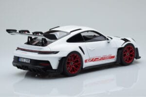 Porsche 911 992 GT3 RS Wit Pyro Rood Norev 1:18 187352 Metaal — afbeelding 3 van 8