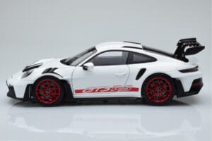 Porsche 911 992 GT3 RS Wit Pyro Rood Norev 1:18 187352 Metaal — afbeelding 4 van 8