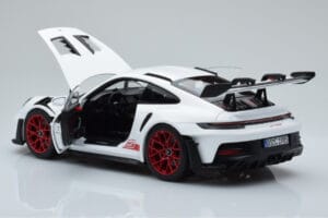 Porsche 911 992 GT3 RS Wit Pyro Rood Norev 1:18 187352 Metaal — afbeelding 5 van 8