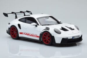 Porsche 911 992 GT3 RS Wit Pyro Rood Norev 1:18 187352 Metaal — afbeelding 6 van 8