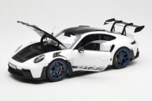 Porsche 911 992 GT3 Weissach Package Wit & Indigo Blauw Norev 1:18 187353 Metaal — afbeelding 2 van 8