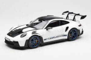 Porsche 911 992 GT3 Weissach Package Wit & Indigo Blauw Norev 1:18 187353 Metaal