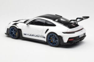 Porsche 911 992 GT3 Weissach Package Wit & Indigo Blauw Norev 1:18 187353 Metaal — afbeelding 7 van 8