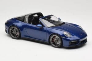 Porsche 911 992 Targa 4 GTS Blue Metallic Minichamps 1:18 155061060 Metaal — afbeelding 4 van 6