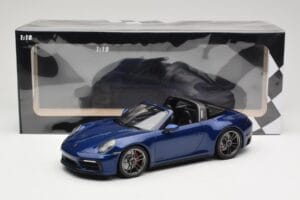 Porsche 911 992 Targa 4 GTS Blue Metallic Minichamps 1:18 155061060 Metaal — afbeelding 6 van 6
