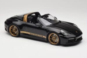 Porsche 911 992 Targa Porsche Design Zwart & Goud Concept Minichamps 1:18 PORSCHE001 Metaal — afbeelding 4 van 6