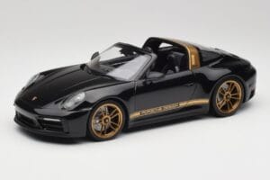 Porsche 911 992 Targa Porsche Design Zwart & Goud Concept Minichamps 1:18 PORSCHE001 Metaal