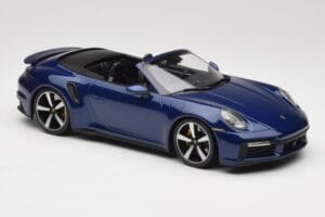 Porsche 911 992 Turbo S Cabriolet Blue Metallic Minichamps 1:18 155069081 Metaal — afbeelding 4 van 6