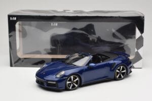 Porsche 911 992 Turbo S Cabriolet Blue Metallic Minichamps 1:18 155069081 Metaal — afbeelding 6 van 6