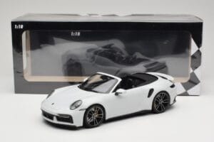 Porsche 911 992 Turbo S Cabriolet White Metallic Minichamps 1:18 155069080 Metaal — afbeelding 6 van 6