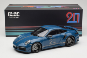 Porsche 911 992 Turbo S Coupe Sport Design Blauw Minichamps 1:18 113069073 Metaal — afbeelding 8 van 8