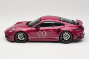 Porsche 911 992 Turbo S Coupe Sport Design Rood Minichamps 1:18 113069075 Metaal — afbeelding 4 van 8