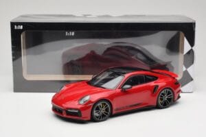 Porsche 911 992 Turbo S Rood Minichamps 1:18 155069070 Metaal — afbeelding 6 van 6
