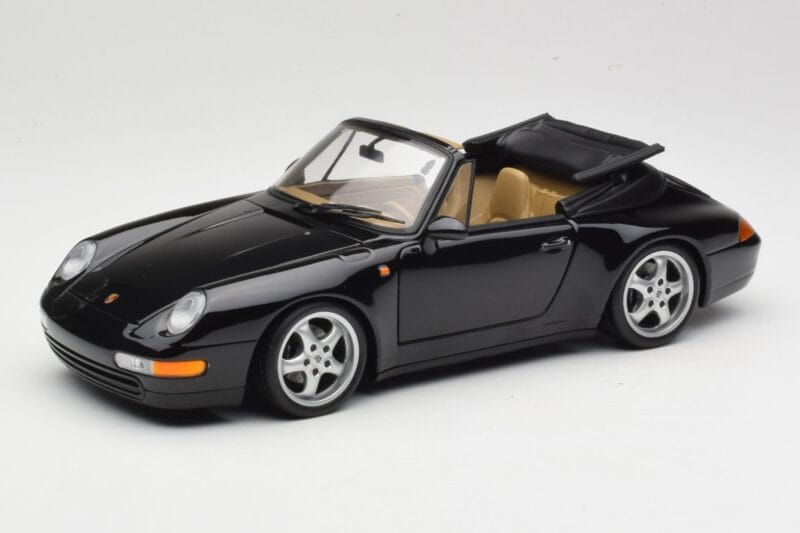 Porsche 911 993 Cabriolet Zwart UT Models 1:18 27806-U1 Metaal