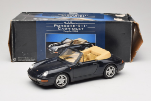 Porsche 911 993 Cabriolet Donkerblauw Tchibo 1:18 46619 Metaal — afbeelding 8 van 8