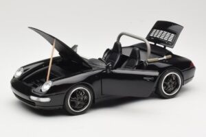 Porsche 911 993 Carrera Cabriolet Zwart Bburago 1:18 3090-M1 Metaal — afbeelding 2 van 8